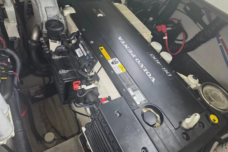 Slide: The Image of Engine compartment of a 2017 Cobalt A40 Coupe with Volvo Penta D6-400 engine. - 36