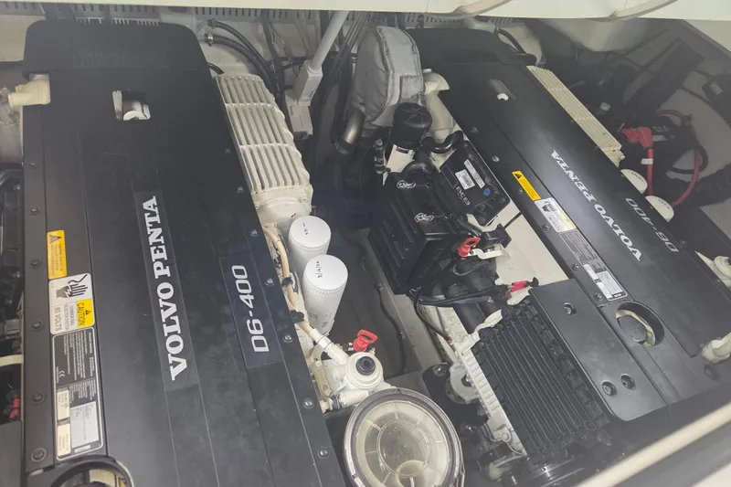 Slide: The Image of Engine compartment of a 2017 Cobalt A40 Coupe with Volvo Penta D6-400 engines. - 5