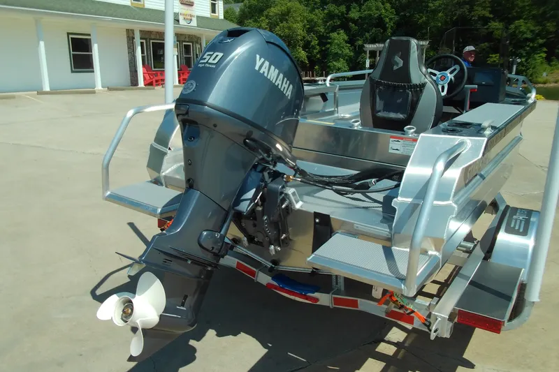 Slide: The Image of 2026 Stabicraft 1450 Frontier boat with Yamaha 50 HP outboard motor. - 4
