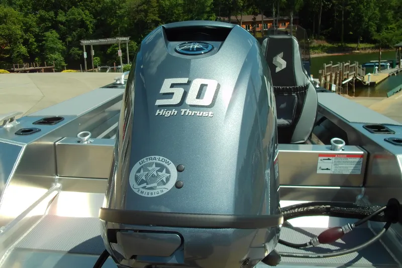 Slide: The Image of 2026 Stabicraft 1450 Frontier boat with 50 High Thrust engine, ultra-low emission. - 5