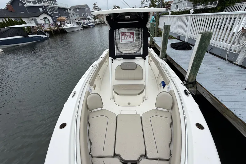 Slide: The Image of 2022 Key West 239 FS boat for sale, docked in a marina. - 19