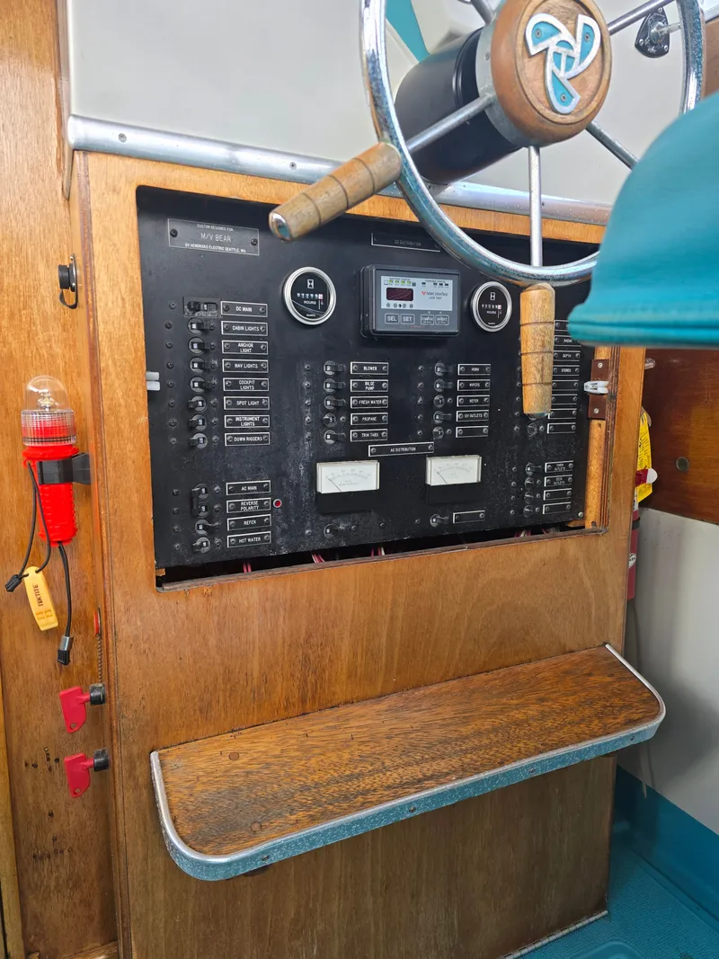 Slide: The Image of Dashboard of a 1968 Tollycraft Royal Express boat. - 9