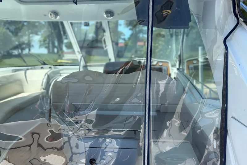 Slide: The Image of Interior view of a 2011 Formula 45 Yacht through clear enclosure. - 12
