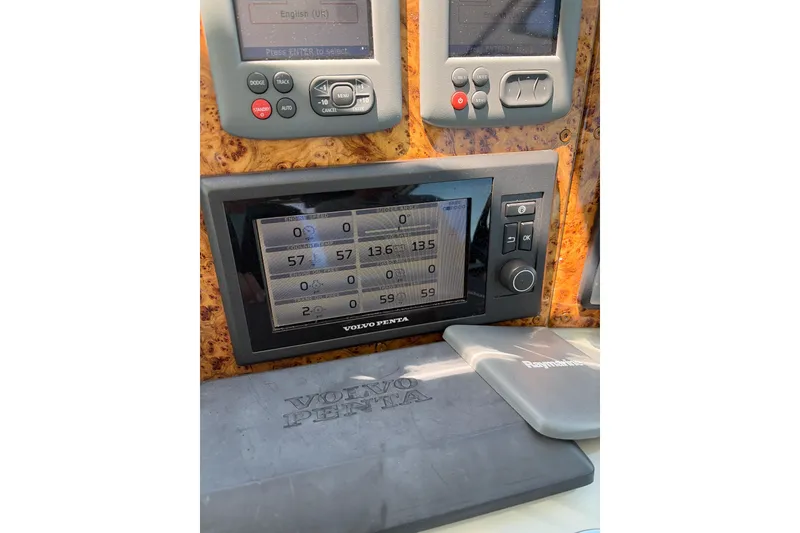 Slide: The Image of Control panel of a 2011 Formula 45 Yacht with Volvo Penta display. - 38