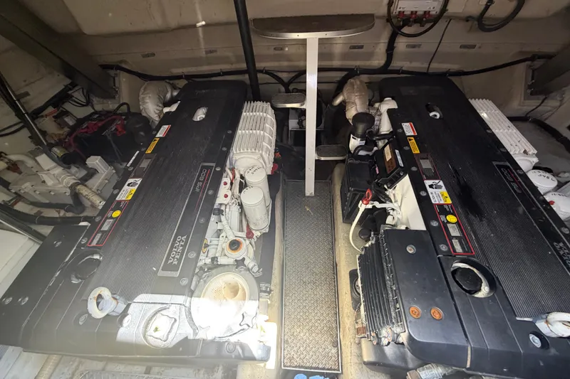 Slide: The Image of Engine room of a 2011 Formula 45 Yacht with Volvo Penta engines. - 43