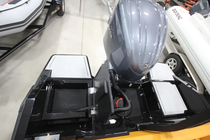 Slide: The Image of 2026 Iron 767 boat engine and deck, featuring sleek design and modern technology. - 11