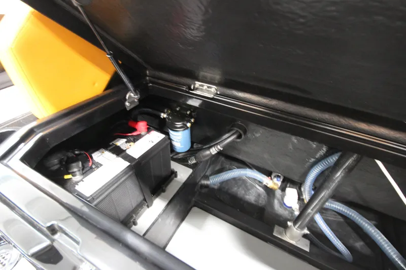 Slide: The Image of Battery compartment of Iron 767 model, featuring wiring and components, year 2026. - 15