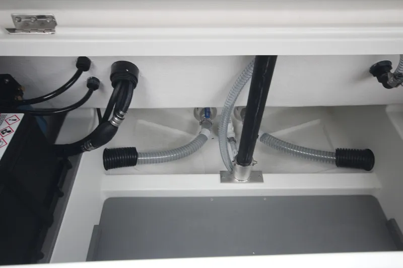 Slide: The Image of Interior view of Iron 767 model 2026, showcasing plumbing and wiring components. - 16