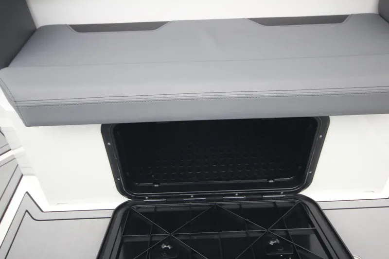 Slide: The Image of Storage compartment with cushioned seat, Iron 767 model, 2026 design. - 23