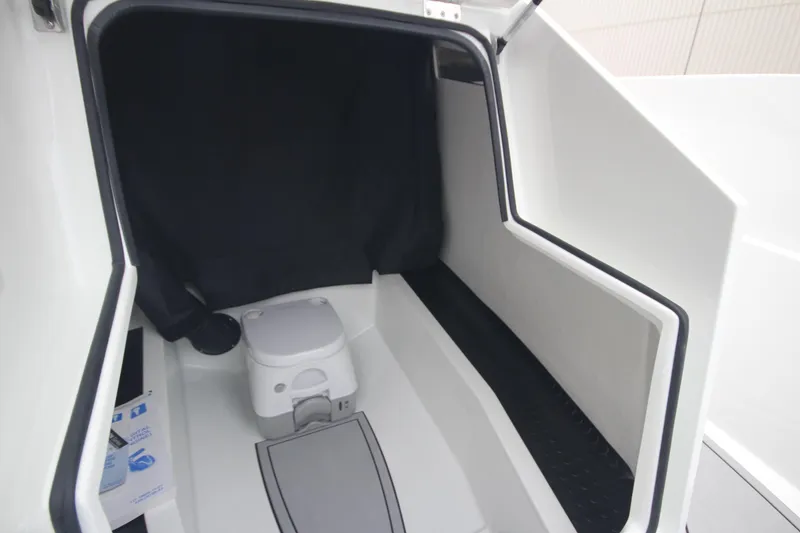 Slide: The Image of Compact boat cabin with toilet, Iron 767 model, 2026 design. - 37