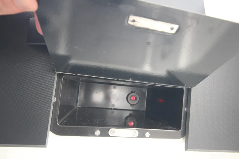 Slide: The Image of Open compartment of Iron 767 model, showcasing interior details, 2026 design. - 39