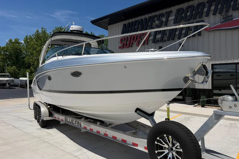 Slide: The Image of 2022 Formula 310 Sun Sport boat on trailer at Midwest Boating Center. - 10