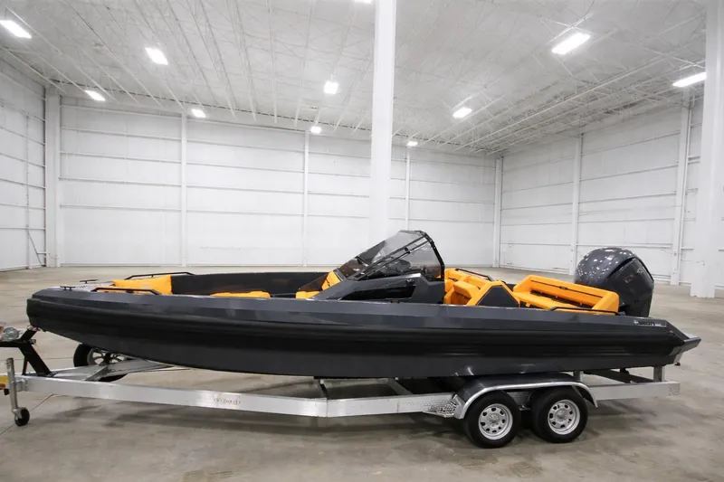 Slide: The Image of 2026 IRON BOATS IRON 767 displayed in a spacious indoor facility. - 2