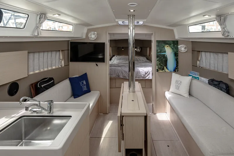 Slide: The Image of Interior of 2023 Beneteau Oceanis 38.1 yacht. - 2
