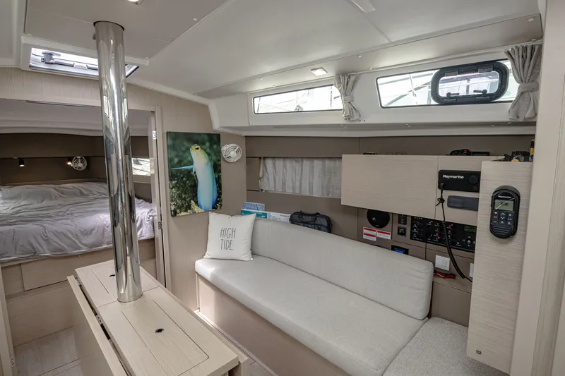 Slide: The Image of Interior of the 2023 Beneteau Oceanis 38.1 yacht. - 4