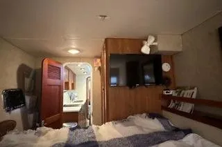 Slide: The Image of Interior of 2006 Endeavour 44 TrawlerCat with cozy cabin and modern amenities. - 26