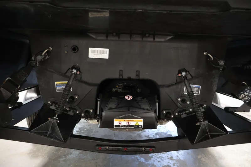 Slide: The Image of Rear view of 2023 Sea-Doo Switch Cruise 21, showcasing engine and components. - 30