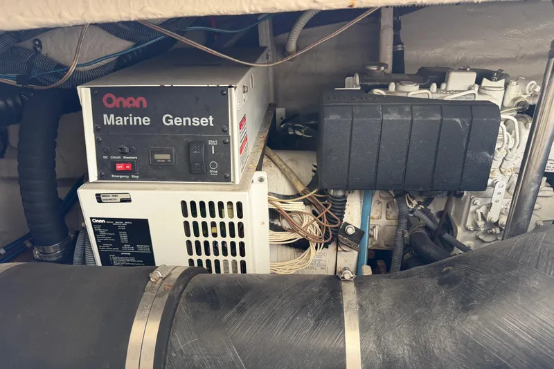 Slide: The Image of Onan Marine Genset in 2003 Sea Ray 420 Sundancer engine room. - 57