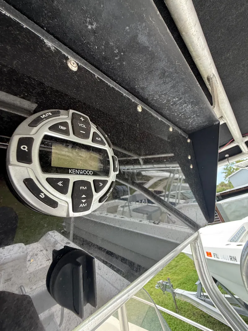Slide: The Image of Kenwood radio on a 1998 Century 3000 boat. - 20