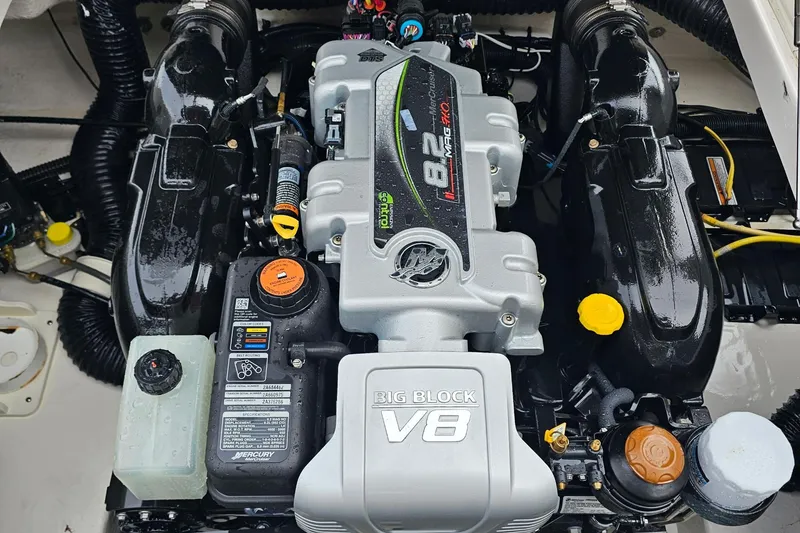 Slide: The Image of 2021 Chaparral 307 SSX engine, featuring a powerful 8.2L V8 big block. - 34