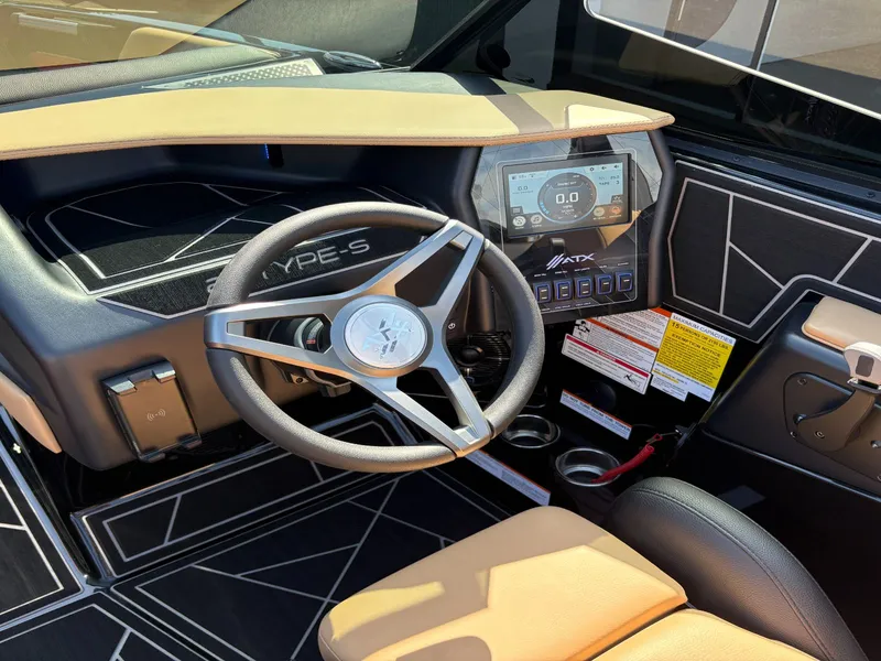 Slide: The Image of Interior of 2024 ATX 22 Type-S with steering wheel and dashboard. - 16