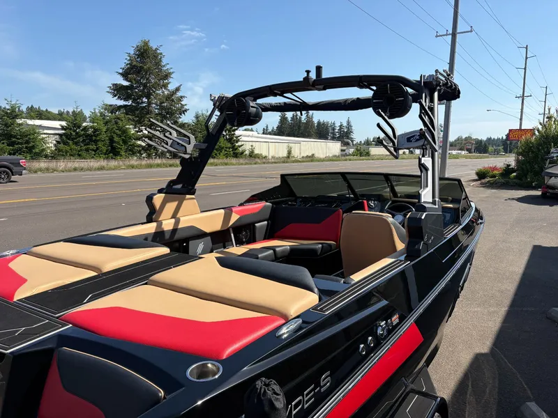 Slide: The Image of 2024 ATX 22 Type-S boat with sleek design and luxurious interior. - 9