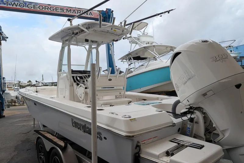 Slide: The Image of 2020 Everglades 243 Center Console boat at Two Georges Marina with Yamaha engine. - 6