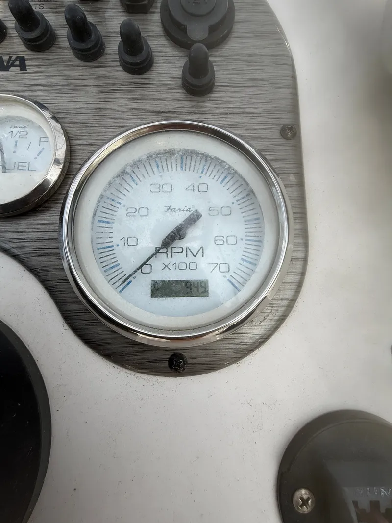 Slide: The Image of Tachometer of a 2020 Carolina Skiff 17 JLS boat. - 8