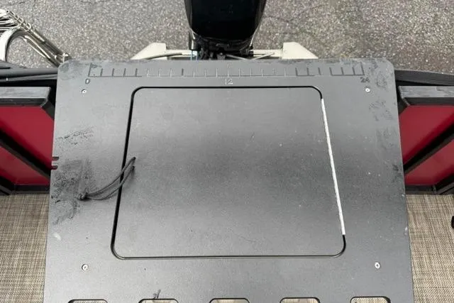Slide: The Image of Control panel of a 2022 Viaggio Lago 18F boat with measurement markings. - 12