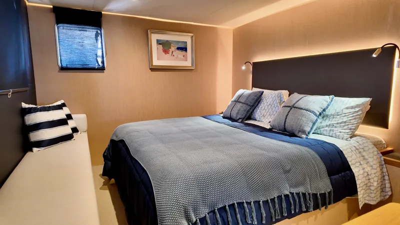 Slide: The Image of Luxurious bedroom in LEEN-TRIMARANS 72, model year 2024. - 21