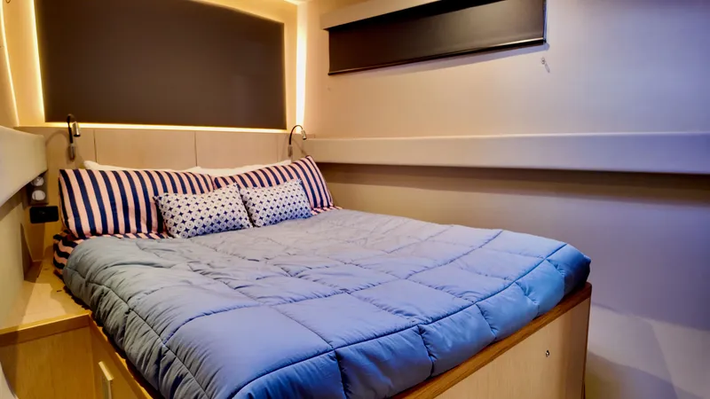 Slide: The Image of Luxurious bedroom in LEEN-TRIMARANS 72, model year 2024. - 28