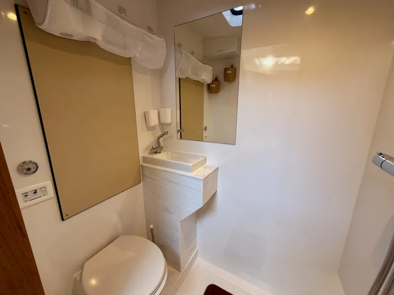 Slide: The Image of Modern bathroom in LEEN-TRIMARANS 72, year 2024. - 34