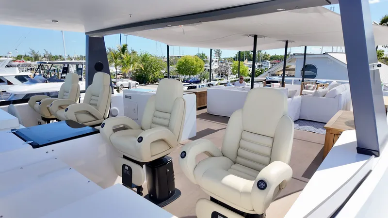 Slide: The Image of Luxurious interior of 2024 LEEN-TRIMARANS 72 with comfortable seating. - 6