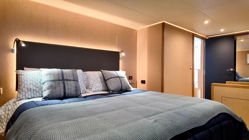 Slide: The Image of Luxurious bedroom in LEEN-TRIMARANS 72, model year 2024. - 22