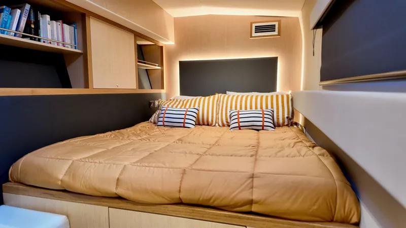 Slide: The Image of Luxurious bedroom in LEEN-TRIMARANS 72, model year 2024. - 26