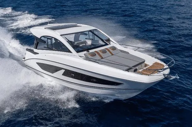 The Image of 2023 Beneteau Gran Turismo 32 cruising on open water, showcasing sleek design and performance. - 3