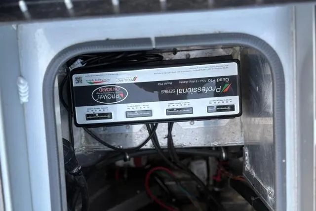 Slide: The Image of Battery compartment of 2023 Vexus ADX 190 with ProVolt Professional Series charger. - 23