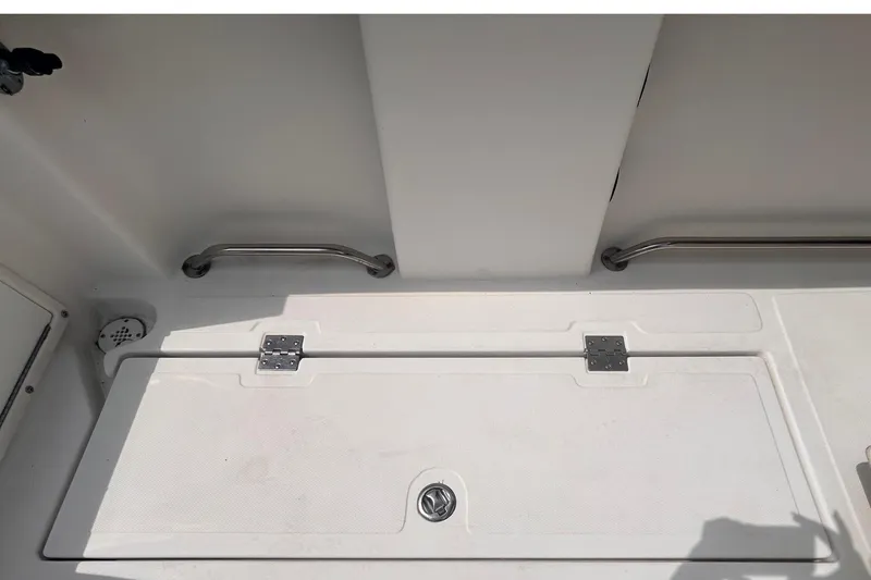 Slide: The Image of 2011 Jefferson Marlago FS35 boat deck with handles. - 19