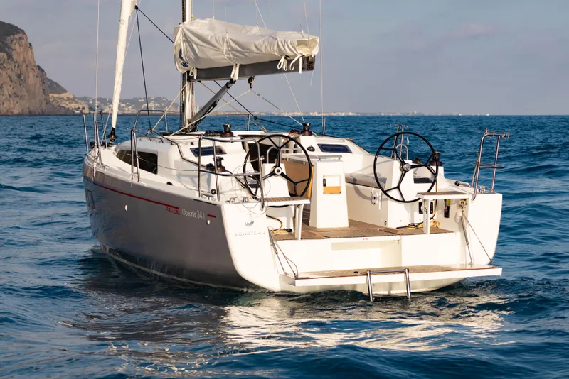 Slide: The Image of Beneteau Oceanis 34.1 sailboat 2026 on open sea. - 11