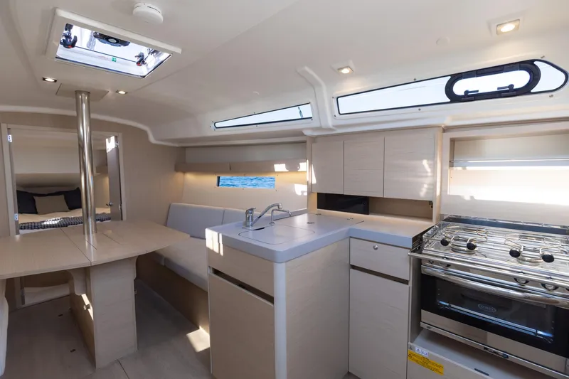 Slide: The Image of Interior of Beneteau Oceanis 34.1 yacht, model year 2026. - 5