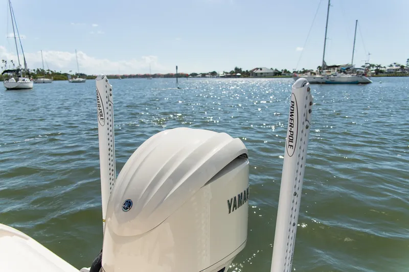 Slide: The Image of 2024 Grady-White 231 Coastal Explorer with Yamaha engine on a sunny day. - 29