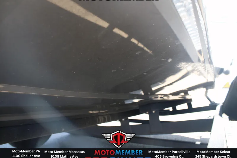 Slide: The Image of Underside view of a 2020 Ranger RT198P boat on a trailer. - 16
