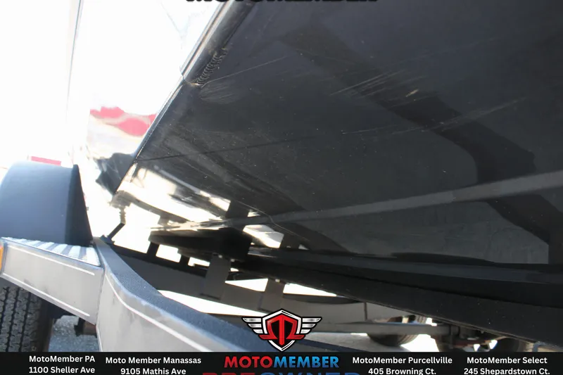 Slide: The Image of 2020 Ranger RT198P boat trailer close-up, showcasing undercarriage details and structure. - 17