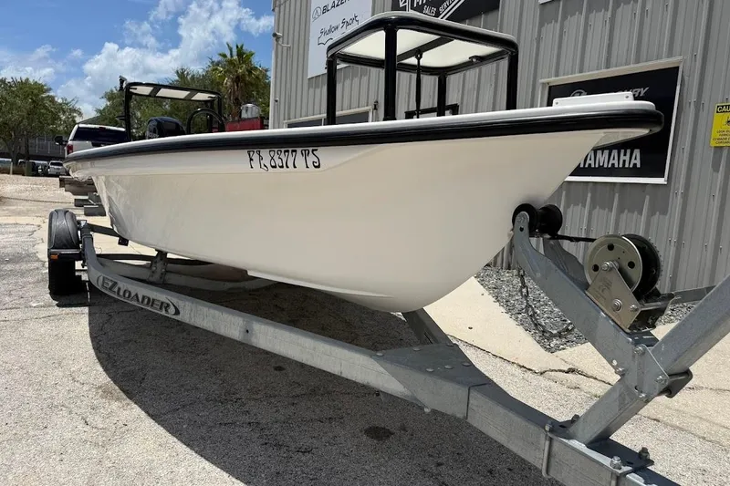 Slide: The Image of 2024 Delta Boatworks Delta D18 on trailer, parked outdoors. - 13