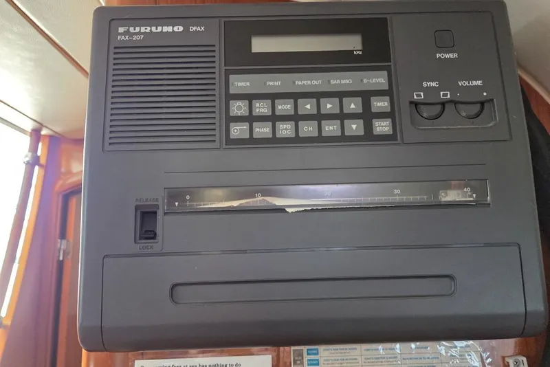 Slide: The Image of Furuno FAX-207 boat marine 8" weather DFAX fax receiver - 11