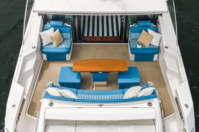 Slide: The Image of Luxurious interior of the 2017 Tiara Yachts C53 Coupe. - 4