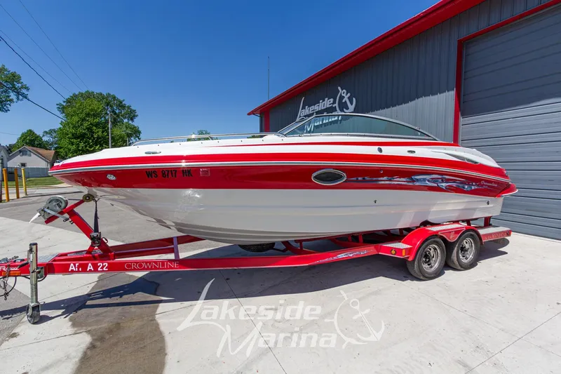 The Image of 2008 Crownline 240 LS boat on trailer at Lakeside Marina. - 1