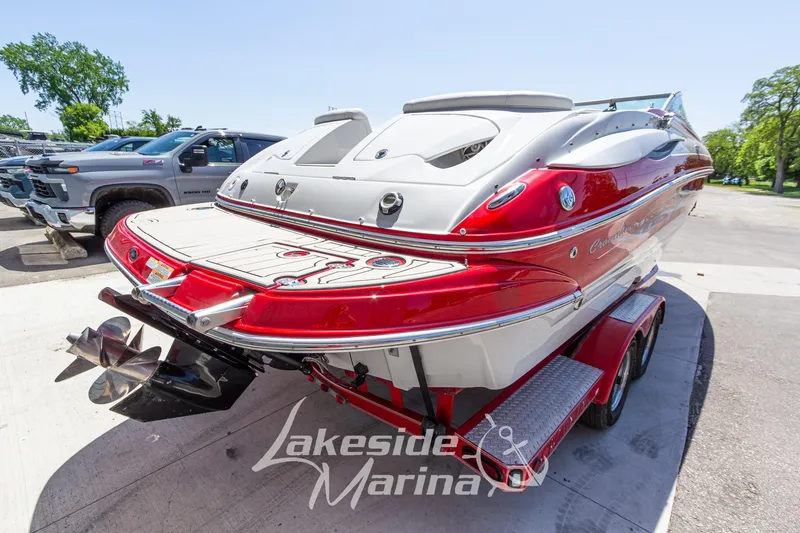 Slide: The Image of 2008 Crownline 240 LS boat on trailer at Lakeside Marina. - 6