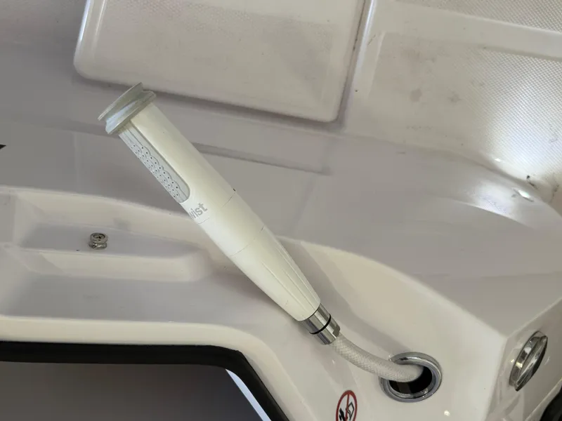 Slide: The Image of Axopar 29 Sun-Top 2025 with integrated shower head. - 33