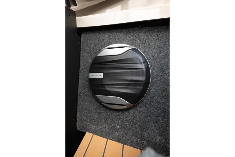 Slide: The Image of Meridian speaker in 2026 MasterCraft X24 boat interior. - 44
